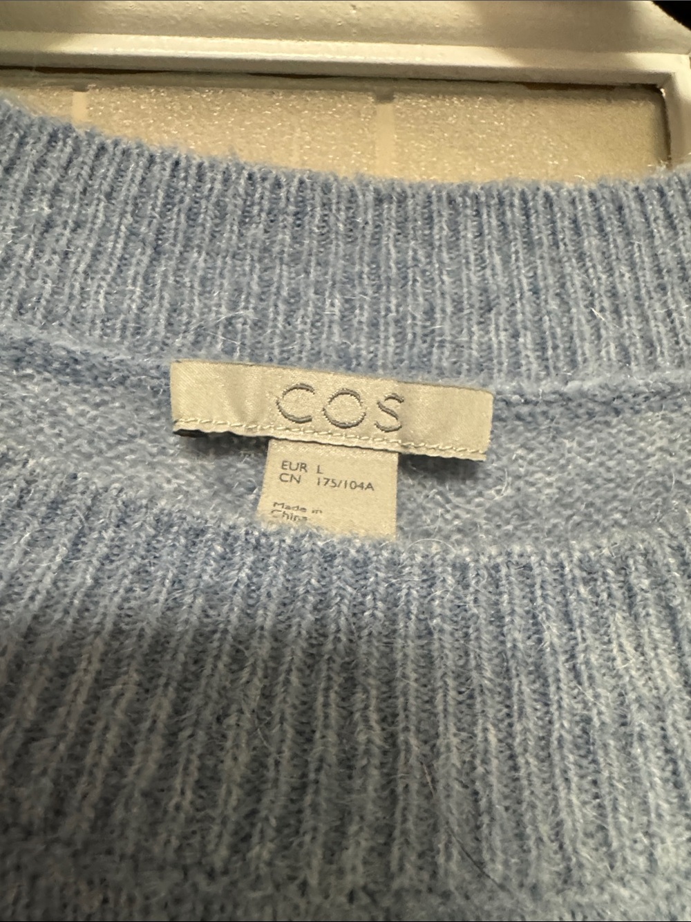 COS Light Blue Women's Crewneck Sweater - Picture 2 of 5